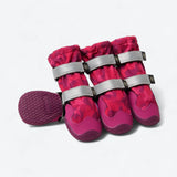Bottes imperméables pour chien Flex Shell - Camouflage Fuchsia
