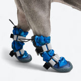 Bottes imperméables pour chien Flex Shell - Camouflage Bleu
