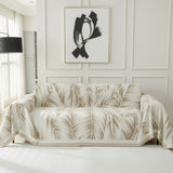 Housse de canapé – Beige Feuillage