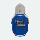 Veste universitaire pour chien - Bleu