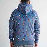 Le sweat à capuche humain USA – Bleu