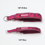 Collier Martingale rembourré – Camouflage fuchsia