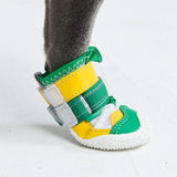 Chaussures pour chien sur pavé chaud - Vert Jaune