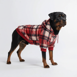 Red Plaid Hoodie||size:4XL,5XL