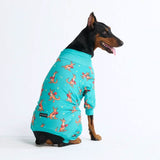 Pyjama pour Chien - Kangourou Boxe - Bleu