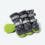 Bottes de pluie pour chien, Chaussures imperméables pour chien - Camouflage Gris