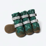 Bottes de pluie pour chien, Chaussures imperméables pour chien - Camouflage Vert