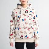 Le sweat à capuche humain France – Beige