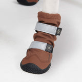 Bottes de pluie pour chien, Chaussures imperméables pour chien - Marron