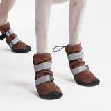 Bottes imperméables pour chien Flex Shell - Marron