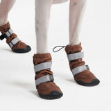 Bottes de pluie pour chien, Chaussures imperméables pour chien - Marron