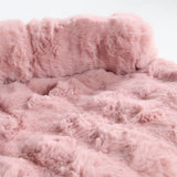 Lit de Chien Apaisant et Doux avec Housse de Canapé - Rose