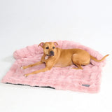 Lit de Chien Apaisant et Doux avec Housse de Canapé - Rose