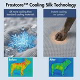 Frostcore™ Lit de voiture rafraîchissant pour chien - Waffle Grey