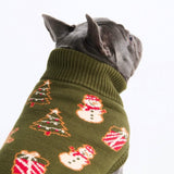 Pull de Noël en maille pour chien – Pain d’épices
