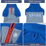 Royal Blue Plush Fleece Dog Sweater||size:S,M,L,XL,2XL,3XL,4XL