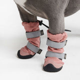 Bottes de pluie pour chien, Chaussures imperméables pour chien - Rose