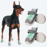 Chaussures pour chien sur pavé chaud - Sarcelle