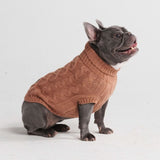 Pull en tricot pour chien - Marron
