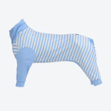 Pyjama pour chien - Rayures Bleues