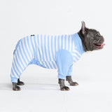 Pyjama pour chien - Rayures Bleues