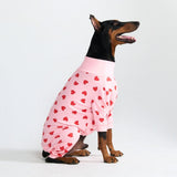 Pyjama pour chien - Cœurs Roses
