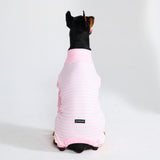 Pyjama pour chien - Rayures Roses