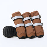 Bottes de pluie pour chien, Chaussures imperméables pour chien - Marron