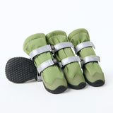 Bottes de pluie pour chien, Chaussures imperméables pour chien - Vert