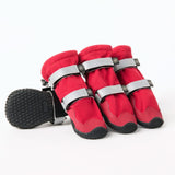 Bottes imperméables pour chien Flex Shell - Rouge