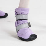 Bottes de pluie pour chien, Chaussures imperméables pour chien - Lilas