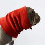 Protecteur d'oreilles anti-anxiété pour chien - Rouge