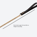 Laisse pour chien en chaîne dorée