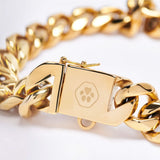 Collier de chien en chaîne dorée