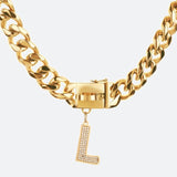 Lettre initiale bijoux plaques d'identification pour chiens - L