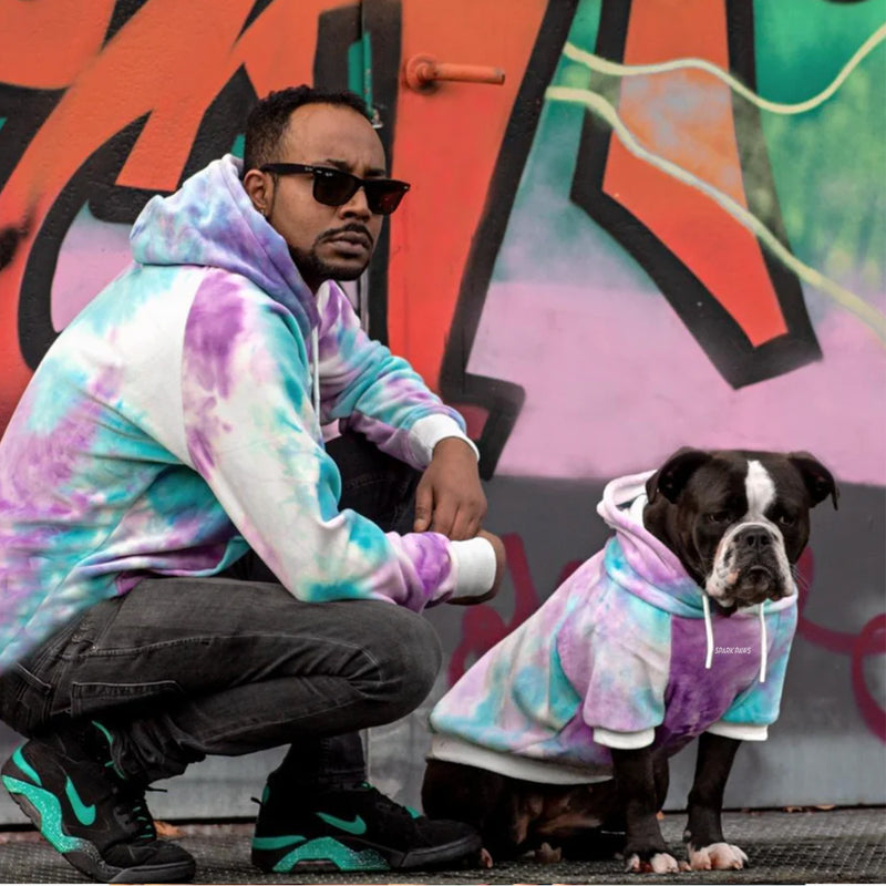 Pull à Capuche en velours Pour Chien - Rétro des années 90
