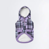 Carreaux Violette Pull à Capuche Pour Chien
