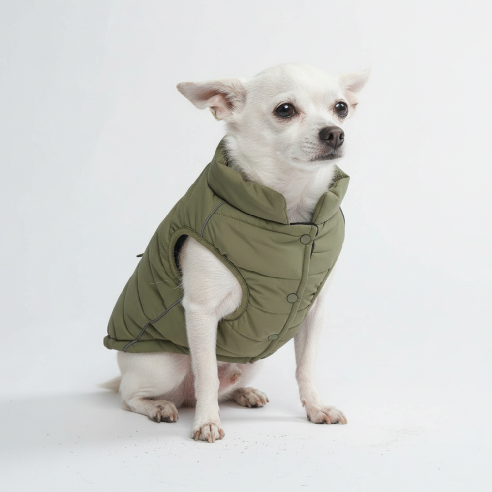 Veste manteau hiver chien - Imperméable boucle traction bandes