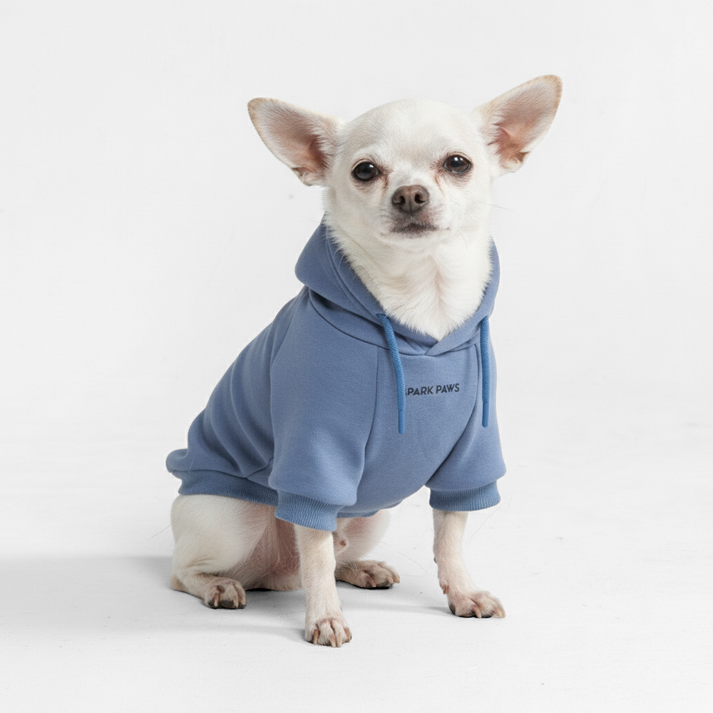 Pull à capuche, taille 134, Panda et lapin, bleu - Mon Filou