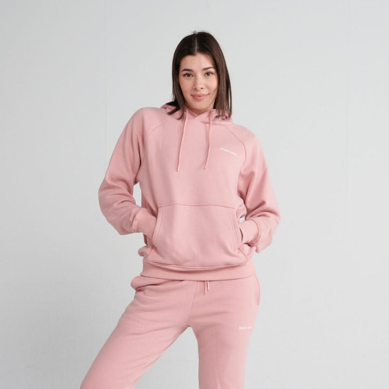 Pull à Capuche Essentiel - Rose Poussiéreux