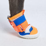 Chaussures pour chien sur pavé chaud - Orange Bleu