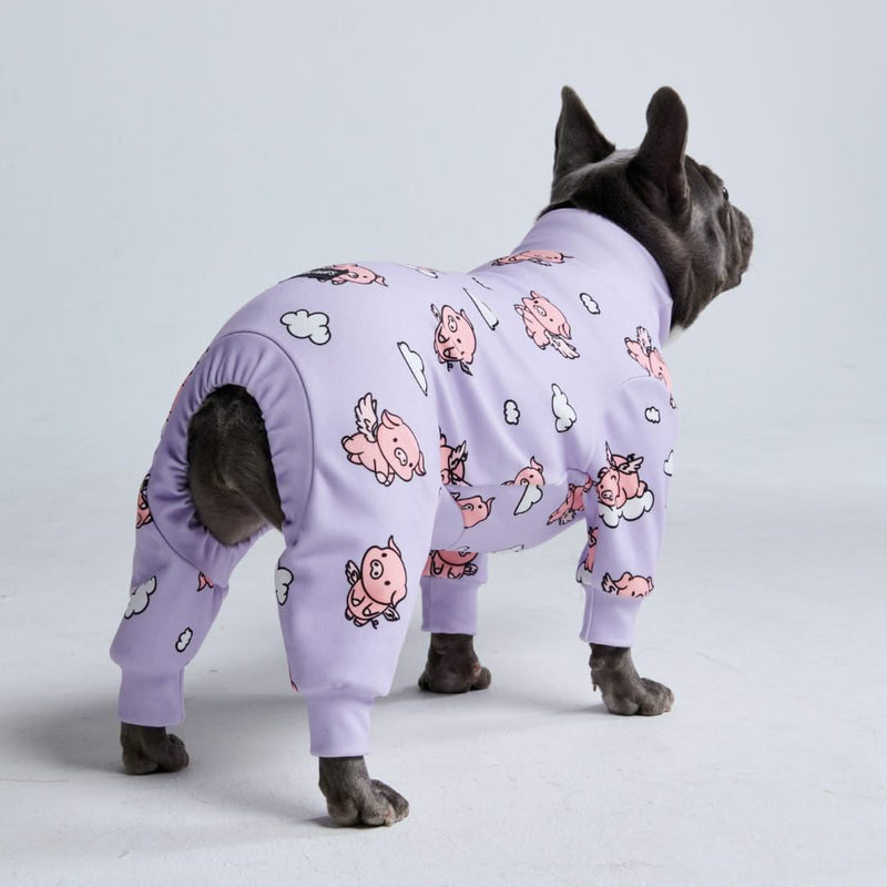 Pyjama pour chien - Quand les cochons volent - Violet