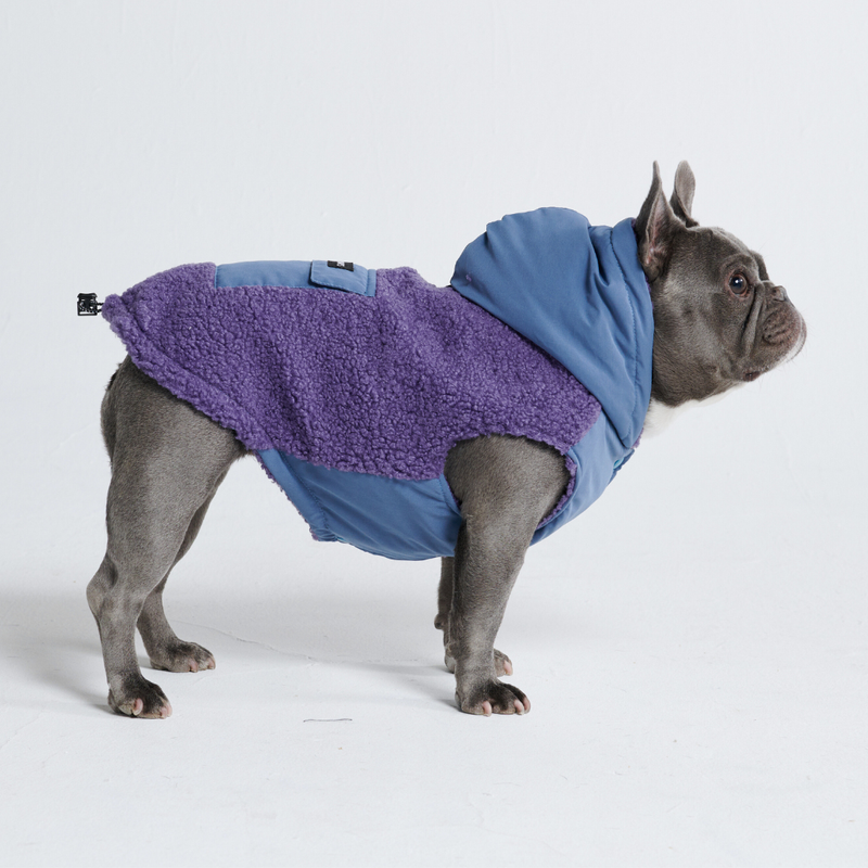 Veste réversible - Violet et bleu