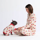 Pyjama de Noël pour chien - Père Noël et Rudolph