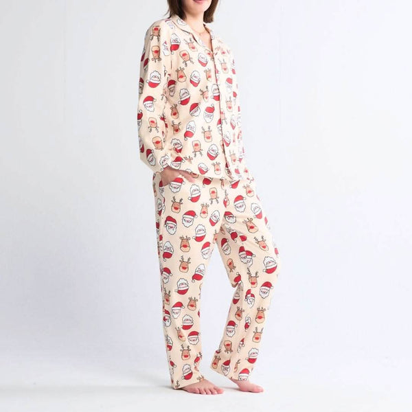 Pantalon de pyjama de Noël - Père Noël et Rudolph