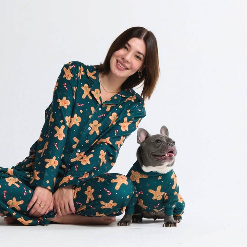 Pyjama de Noël pour chien - Bonhomme en pain d'épice