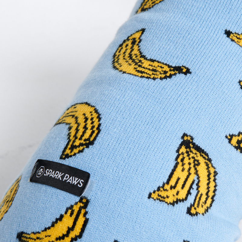 Pull pour chien en tricot - Banane
