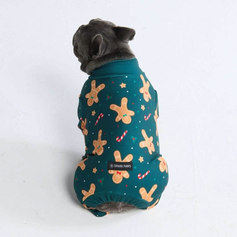 Pyjama de Noël pour chien - Bonhomme en pain d'épice
