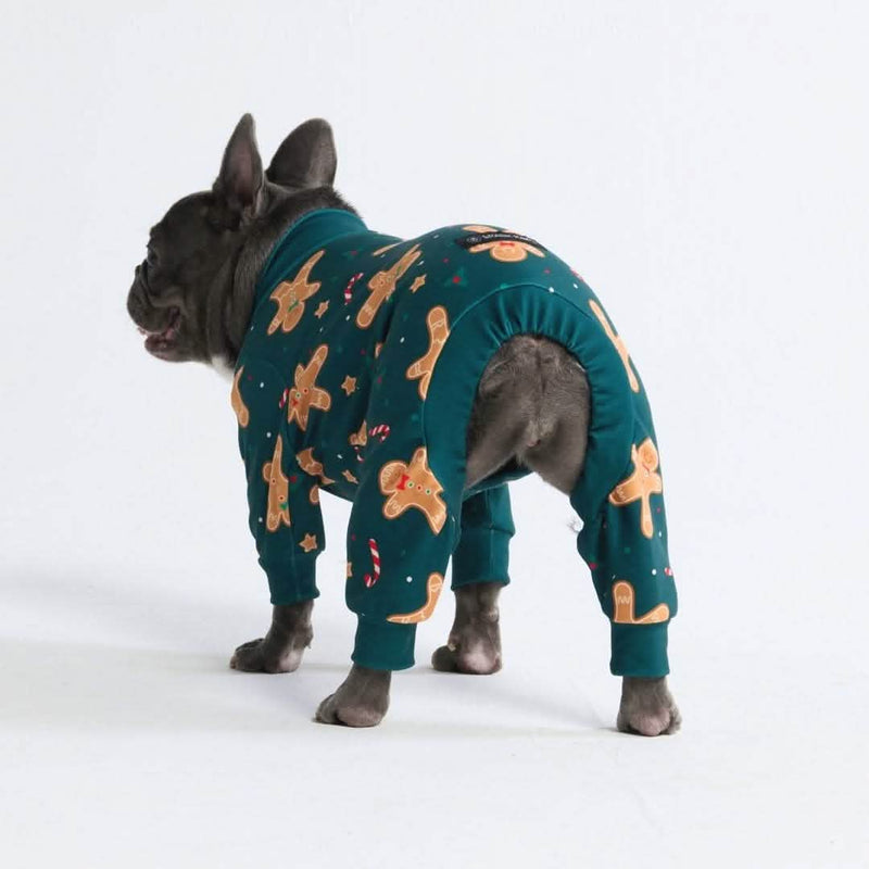 Pyjama de Noël pour chien - Bonhomme en pain d'épice