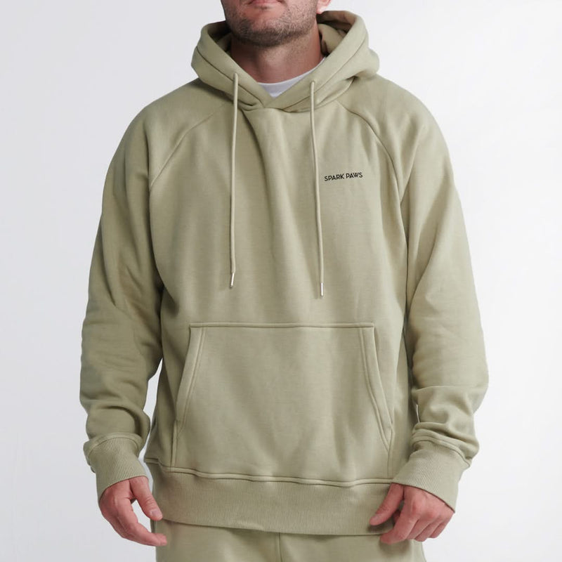 Sweat à capuche Essential Human - Vert